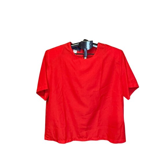 Womens' Willow Ridge Short Sleeve 1X Shirt - Red - Picture 1 of 6